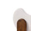 Tabouret de comptoir rembourré Mid-Century de 26,35 po de hauteur Linden avec structure en bois d'hévéa-129915552