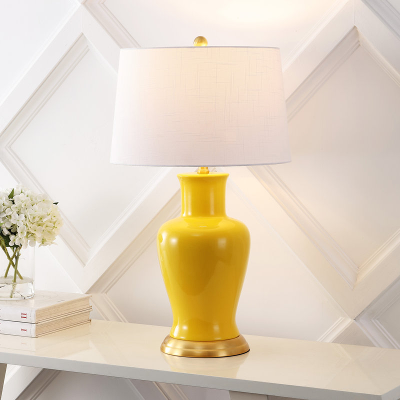 Lampe de table 29 po Herron, Jaune