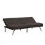 Structure en bois, pieds en acier inoxydable, futon, canapé-lit espresso-768129793