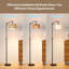 Lampe sur pied Boho - Lampes sur pied arquées pour le salon, lampe sur pied Farmhouse