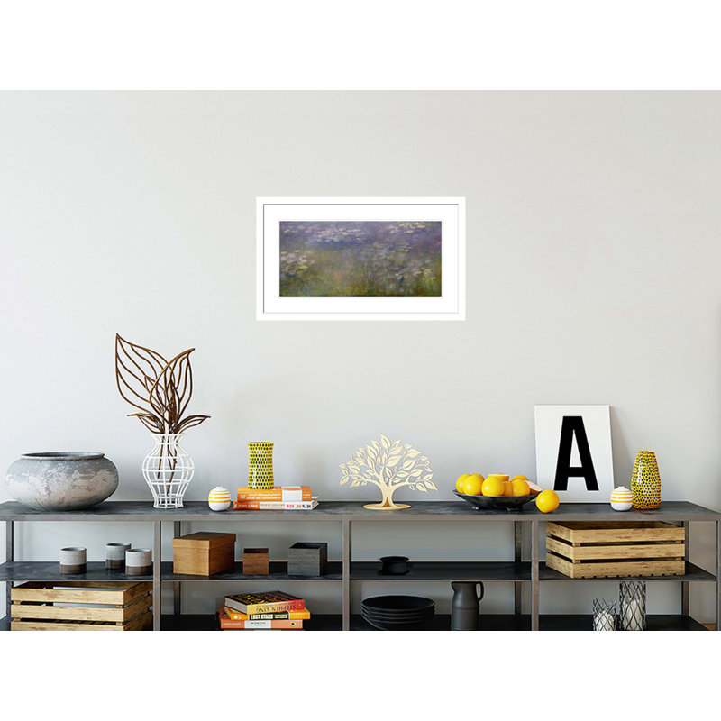 Nymphéas par Claude Monet - Impression sur toile, H 17,26 po x l 29,5 po