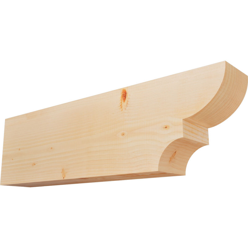 Queue de chevron lisse Ridgewood, Sapin de Douglas, 10"H x 5 1/2"W x 36"L