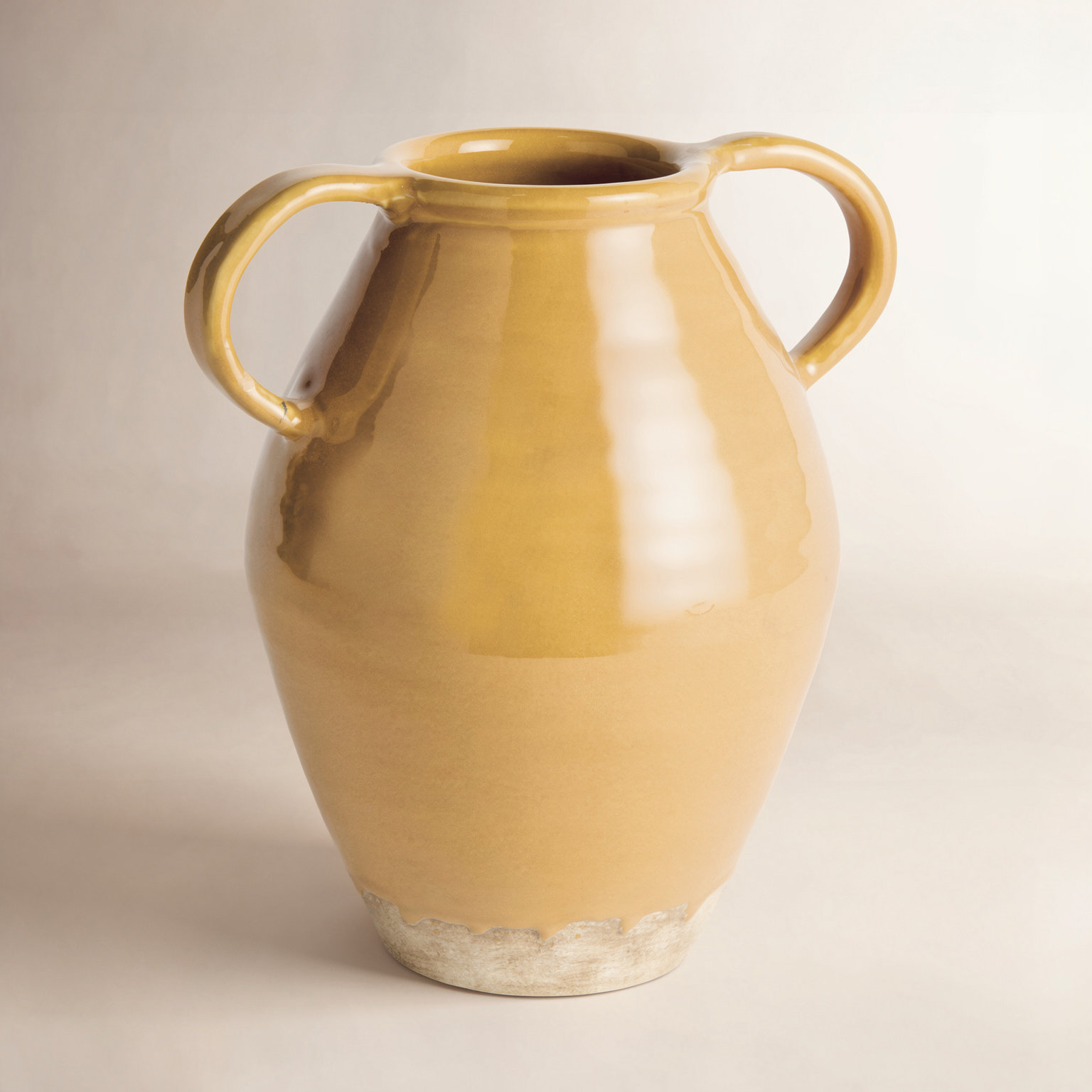 Aisha Handcrafted Table Vase, Yellow