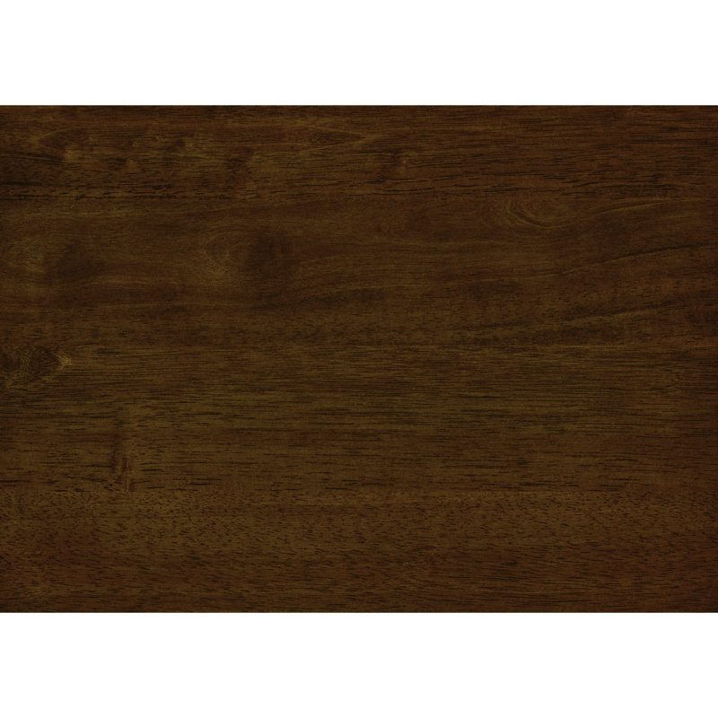 Grand lit plateforme transitionnel au fini châtaignier de style transitionnel pour la chambre à coucher - Aucun sommier requis, structure en bois, expédié dans une seule boîte, H 64 po x 84,5 po x 47 po Hue, printemps, H 64 po x 84,5 po x 47 po
