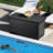 TECSPACE 35.4'' W 53 Gallons Water Resistant Metal Lockable Deck Box-88982551