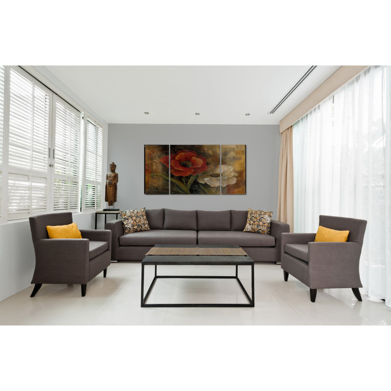 "Perfect pair I", reproduction d’art sur toile multi-pièces, H 32 po x l 64 po x P 1,5 po