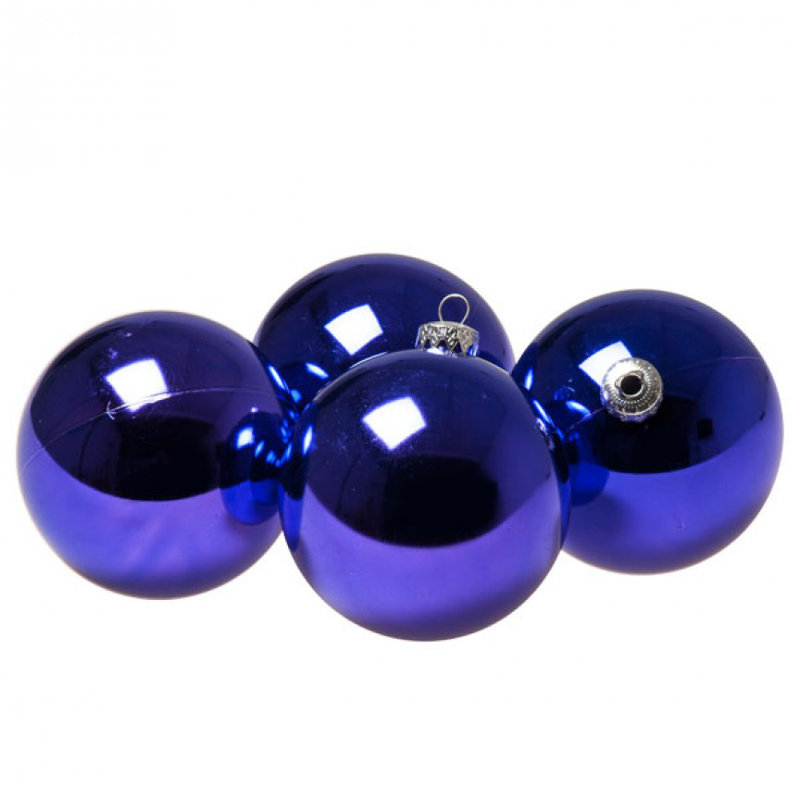 10cm Bauble, Purple Shiny