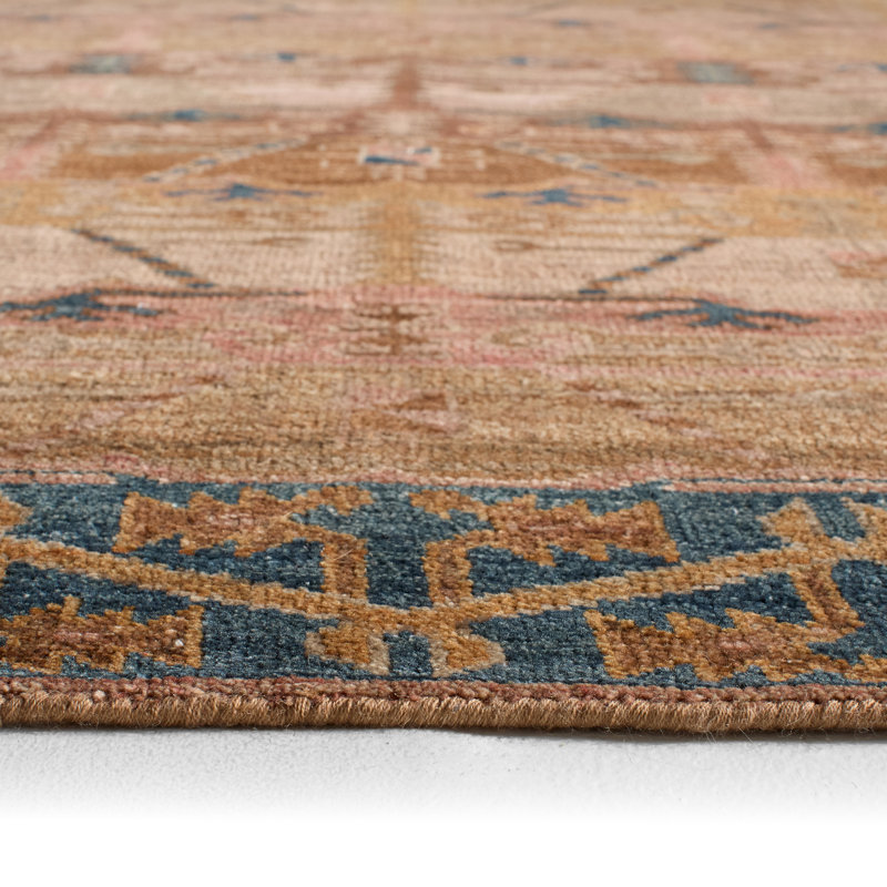 Jaipur Living Leyna GOS01 Handknot Ikat Orange/Red Area Rug (9'X12'), Rectangle 9' x 12'