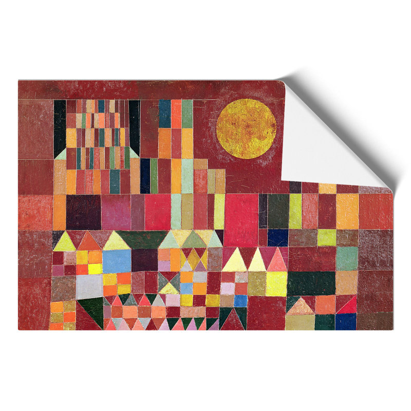 Slot Og Sol by Paul Klee - No Frame Painting, 42cm H x 59cm W x 0.1cm D