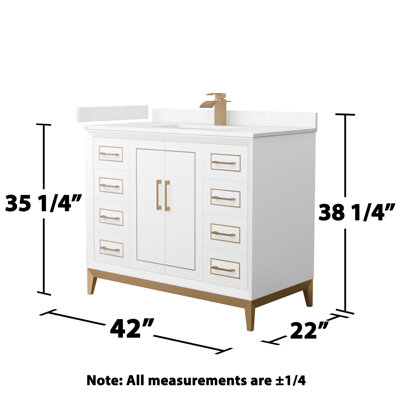Ensemble de meuble-lavabo simple 42 po Marlena