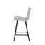 Noelle Upholstered Bar Stool (set of 2) - Grey