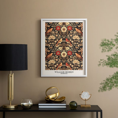 WM MORRIS Series CCCXCVII Framed Print - Solid Wood
