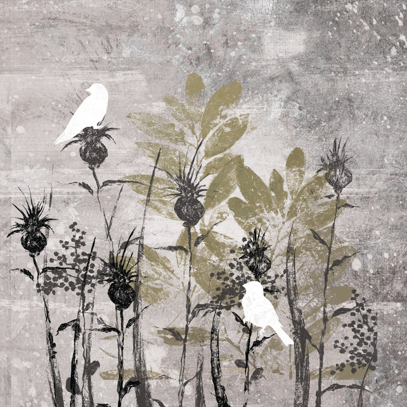 Bird Friends 3 - Wrapped Canvas Painting, 91cm H x 91cm W x 3.8cm D