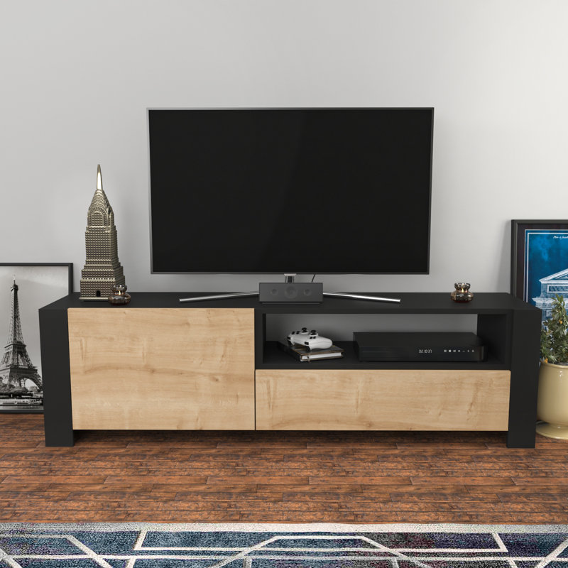 Hassen TV Stand for TVs up to 70", Anthracite/Sapphire