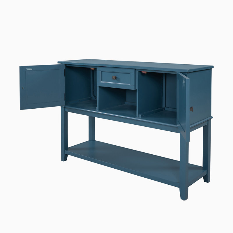 Crédence l 14,97 po avec armoire, Bleu marine