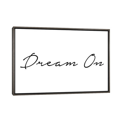 «Dream on», reproduction d'art textuel