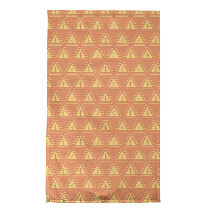 Theo Nath Tea Towel Kitchen Towel, Lemon/Light Red, Cotton Twill