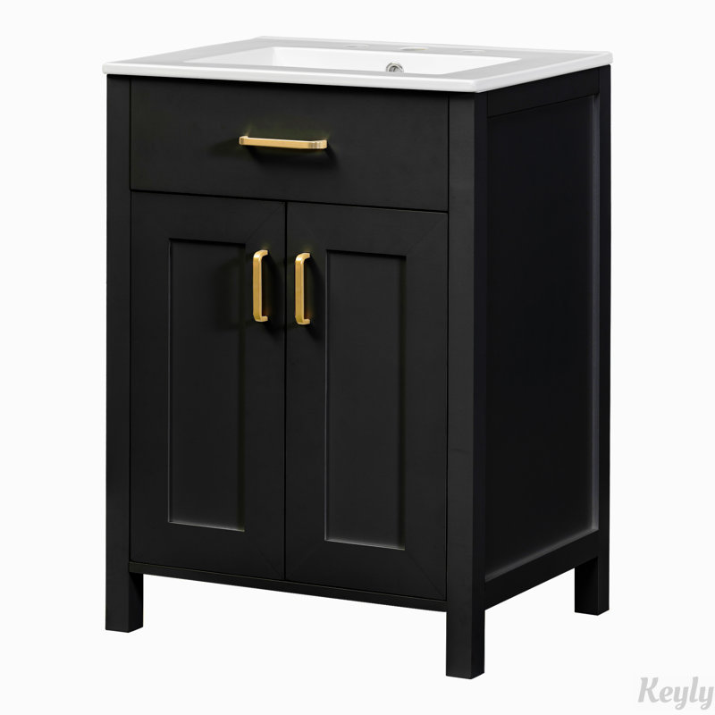 Ensemble de meuble-lavabo 24 po avec lavabo en céramique
