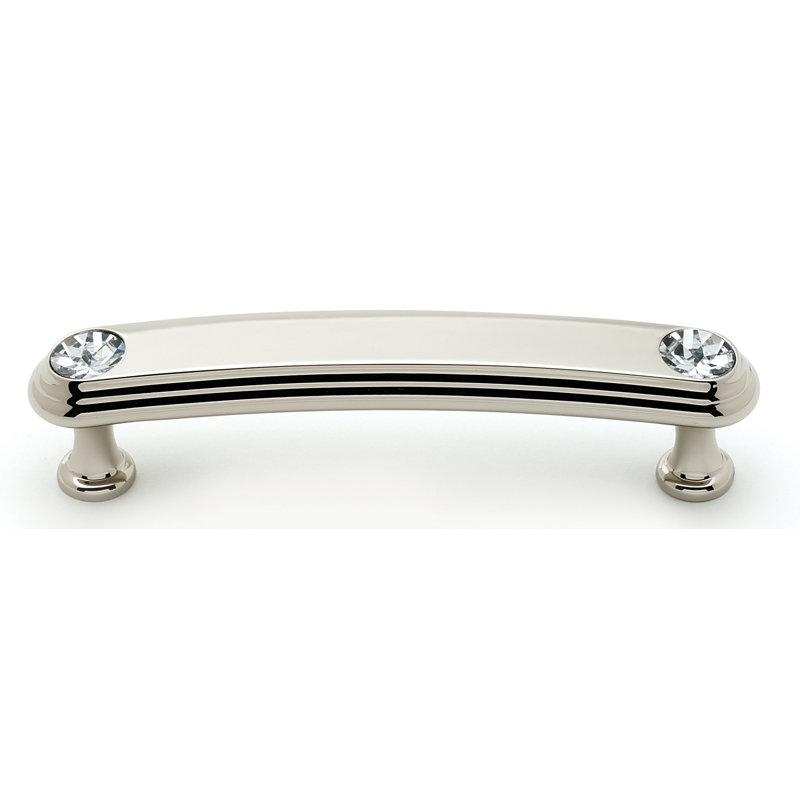 Classic Traditional Bar Pull, Polished Nickel, 3.5"