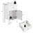 2pc White Nightstands