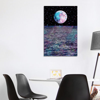 Full Moon IX 1 Piece Wrapped Canvas Wall Art