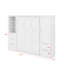 Grand lit escamotable avec tiroirs et tablettes-381021203