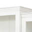 Grandes tablettes de 78,75 po avec plafonnier réglable à DEL 5 couleurs, bibliothèques de style rétro avec tablettes en verre trempé pour le salon, la maison, le bureau, le studio ou l'espace de travail, blanc