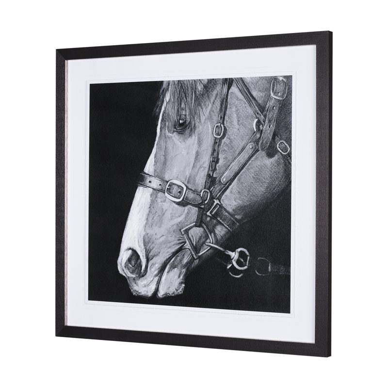 Équitation, reproduction d'art encadrée à la main, encadrée sous verre