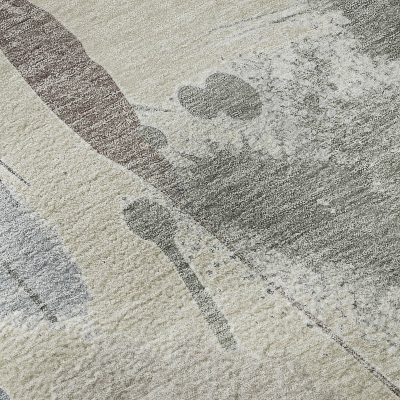 Premium Machine Washable Harjo AMF1549 Floral Rug, Rectangle 1'8" x 2'6"