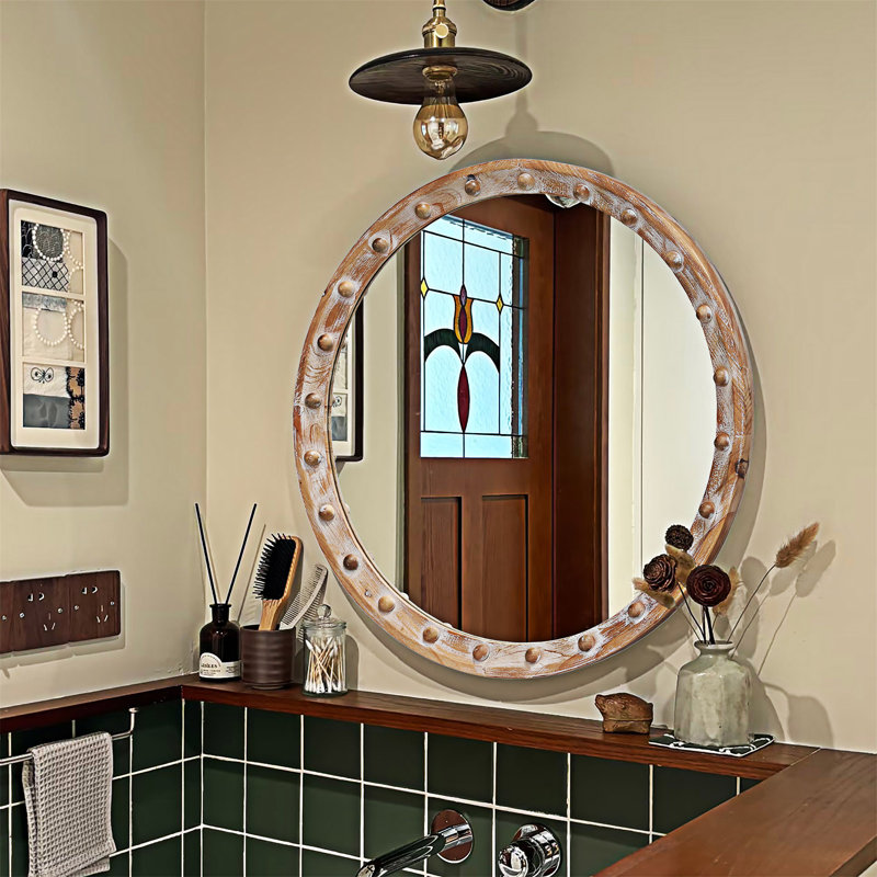 Miroir mural rond