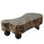 Table basse moderne en faux travertin