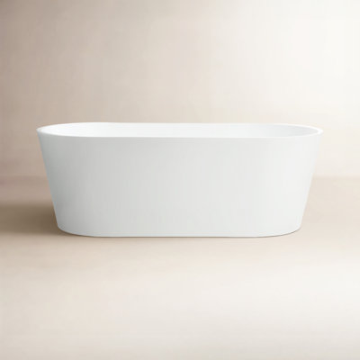 Iris 59" Freestanding Soaking Acrylic Bathtub