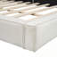 Grand lit plateforme tapissier avec tissu velours-481349826
