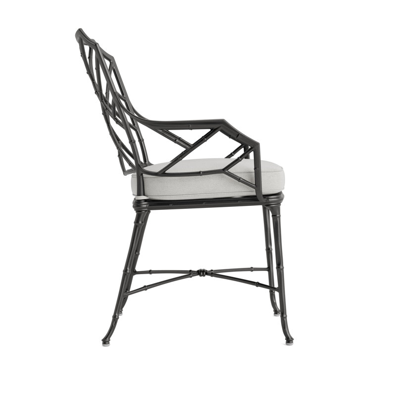 Calcutta Outdoor Dining Chair, Fusion Dove, Textured Pewter