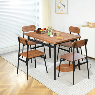 Northwoods Rectangular 43'' L x 28'' W Dining Set