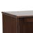 Draper SOLID HARDWOOD Mid Century Sideboard Buffet and Wine Rack in Medium Auburn Brown-2055832552