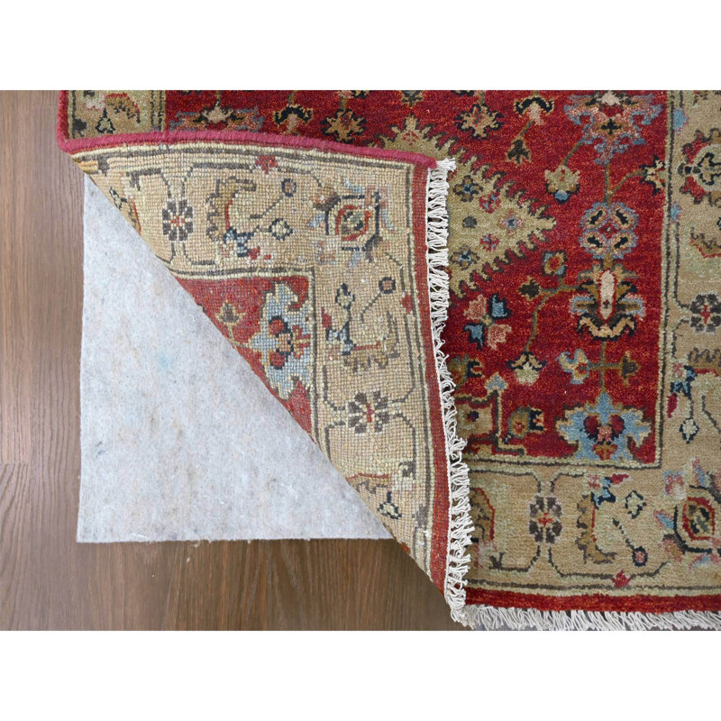 Wieche One-of-a-Kind 2'9" X 15'10" New Age Runner Wool Area Rug Red