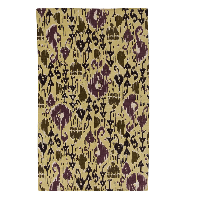 Flatweave Wool Ikat Indoor Rug
