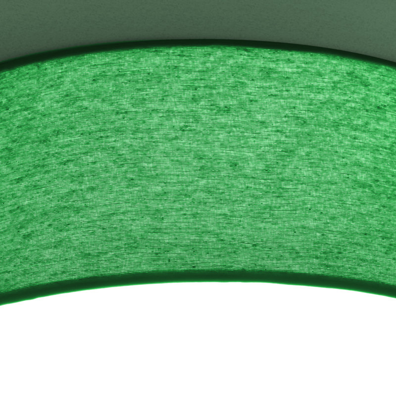 Parvin Cotton / Cotton Blend Flush Mount, Green