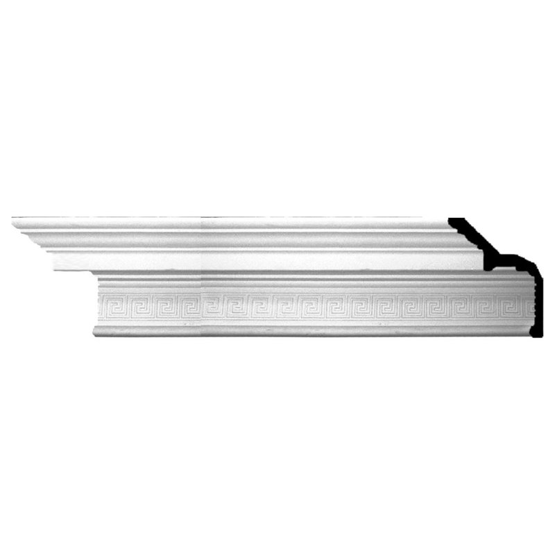 Nestor White Greek Key Polyurethane Crown Moulding