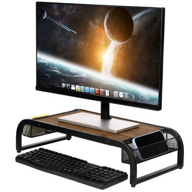 Vivo 24 Desktop Stand Organizer, TV Monitor Riser, Light Wood, STAND-V000WM  & Reviews