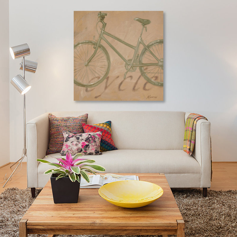 «Cycle», reproduction sur toile, H 12 po x l 12 po x P 1,5 po, Pas de tapis, Toile tendue