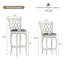 Swivel Upholstered Stool with Solid Wood Frame-2069739330-2069739332
