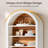 8-Tier Arched Open Display Storage Shelving Unit, Modern And Durable For Home And Office Organization-840594589