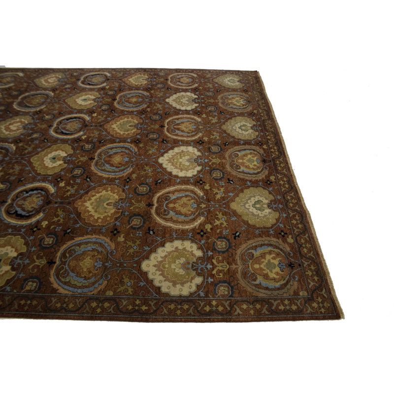 Hand Knotted Wool Floral Indoor Rug