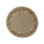 Hand-Knotted High-Quality Beige, Red, and Green Round Area Rug