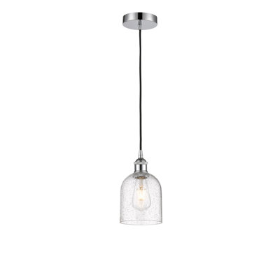 Luminaire suspendu à cordon 1 lumière Edison Anacaren - 616-G558