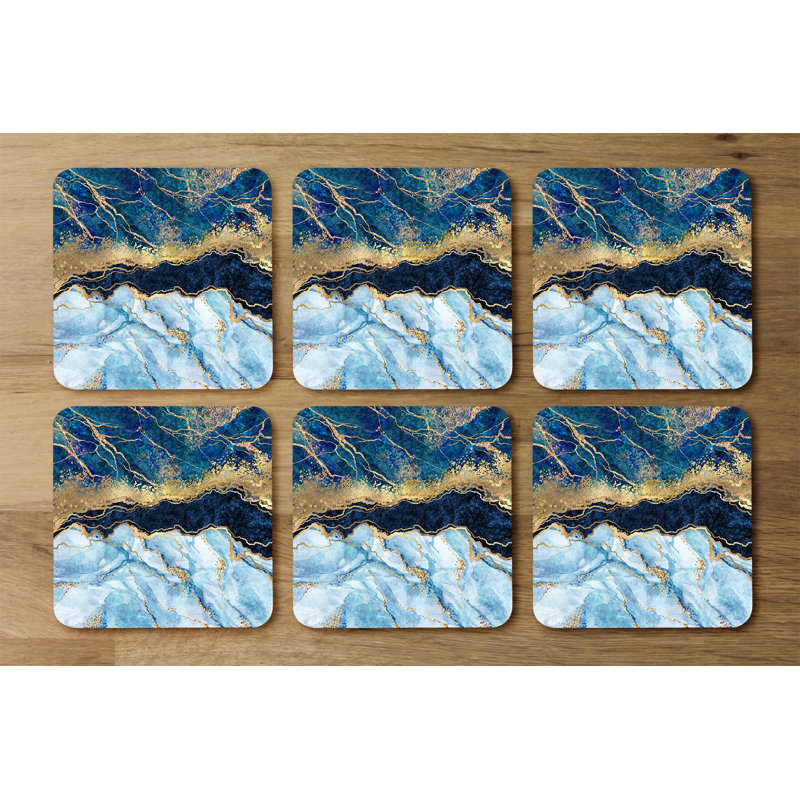 Square 6 Piece Coaster Set