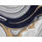 Modern Abstract Area Rug Swirls Contemporary Marble Colorful Carpet For Living Room Bedroom With Gold Lurex Accents-85500408-87038736