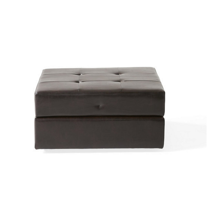 Repose-pieds de rangement élégant avec cadre en bois pour une utilisation à l'intérieur